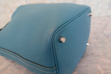 画像をギャラリービューアに読み込む, HERMES/エルメス ピコタンロックPM トリヨンクレマンス ブルージーン □Q刻印 ハンドバッグ 700080183