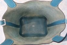 画像をギャラリービューアに読み込む, HERMES/エルメス ピコタンロックPM トリヨンクレマンス ブルージーン □Q刻印 ハンドバッグ 700080183