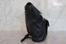 Load image into Gallery viewer, CHANEL Matelasse chain back pack Lambskin Black/Gold hadware Back pack 700100021