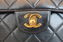 将图片加载到图库查看器,CHANEL/香奈儿 CF 双面 链条包 羊皮 Navy/Gold hadware(藏蓝色/金色金属) 肩背包 800040114