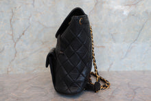 Load image into Gallery viewer, CHANEL Matelasse chain back pack Lambskin Black/Gold hadware Back pack 700100021