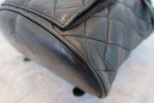 Load image into Gallery viewer, CHANEL Matelasse chain back pack Lambskin Black/Gold hadware Back pack 700100021