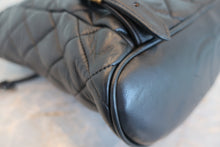 Load image into Gallery viewer, CHANEL Matelasse chain back pack Lambskin Black/Gold hadware Back pack 700100021