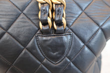 Load image into Gallery viewer, CHANEL Matelasse chain back pack Lambskin Black/Gold hadware Back pack 700100021