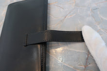 Load image into Gallery viewer, HERMES  Bearn classic Box carf leather Black □G Engraving Wallet 700080096