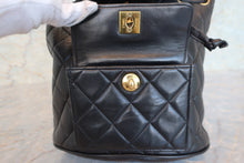 Load image into Gallery viewer, CHANEL Matelasse chain back pack Lambskin Black/Gold hadware Back pack 700100021