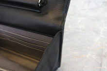 Load image into Gallery viewer, CHANEL Camelia Chain wallet Lambskin Black/Silver hadware Shoulder bag 700070255