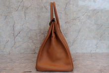 画像をギャラリービューアに読み込む, HERMES/エルメス バーキン35 アルデンヌ ゴールド 〇Y刻印 ハンドバッグ 700050063