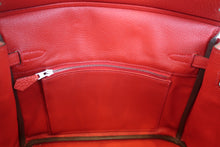 Load image into Gallery viewer, HERMES BIRKIN 25 Togo leather Rouge casaque □P Engraving Hand bag 700070177