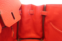 Load image into Gallery viewer, HERMES BIRKIN 25 Togo leather Rouge casaque □P Engraving Hand bag 700070177