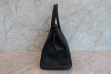 画像をギャラリービューアに読み込む, HERMES/エルメス バーキン30 トリヨンクレマンス ブラック □L刻印 ハンドバッグ 700070201