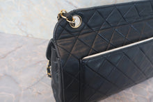 画像をギャラリービューアに読み込む, CHANEL/シャネル マトラッセバイカラーチェーンショルダーバッグ ラムスキン ブラック/ホワイト/ゴールド金具 ショルダーバッグ 800020245