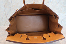 画像をギャラリービューアに読み込む, HERMES/エルメス バーキン35 アルデンヌ ゴールド 〇Y刻印 ハンドバッグ 700050063