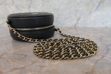 Load image into Gallery viewer, CHANEL Matelasse round chain shoulder bag Caviar skin Black/Gold hadware Shoulder bag 700070211