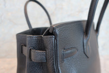 画像をギャラリービューアに読み込む, HERMES/エルメス バーキン30 トリヨンクレマンス ブラック □L刻印 ハンドバッグ 700070201