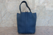 画像をギャラリービューアに読み込む, HERMES/エルメス ピコタンロックMM トリヨンクレマンス ブルーアガット X刻印 ハンドバッグ 700080214