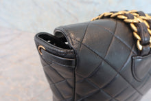 Load image into Gallery viewer, CHANEL Matelasse chain back pack Lambskin Black/Gold hadware Back pack 800060021