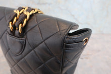 Load image into Gallery viewer, CHANEL Matelasse chain back pack Lambskin Black/Gold hadware Back pack 800060021