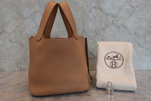 画像をギャラリービューアに読み込む, HERMES/エルメス ピコタンロックPM トリヨンクレマンス ビスキュイ □L刻印 ハンドバッグ 800090018