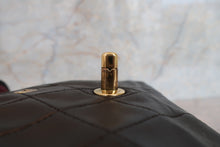 Load image into Gallery viewer, CHANEL Matelasse Double flap double chain shoulder bag Lambskin Black/Gold hadware Shoulder bag 700100022