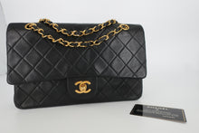 画像をギャラリービューアに読み込む, CHANEL/シャネル マトラッセWフラップWチェーンショルダーバッグ ラムスキン ブラック/ゴールド金具 ショルダーバッグ 800100011