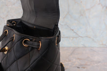 Load image into Gallery viewer, CHANEL Matelasse chain back pack Lambskin Black/Gold hadware Back pack 800060021