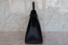 画像をギャラリービューアに読み込む, HERMES/エルメス ケリー32 ボックスカーフ ブラック ショルダーバッグ 700080203