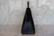 画像をギャラリービューアに読み込む, HERMES/エルメス ケリー32 ボックスカーフ ブラック ショルダーバッグ 700080203