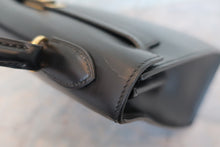 画像をギャラリービューアに読み込む, HERMES/エルメス ケリー32 ボックスカーフ ブラック ショルダーバッグ 700080203