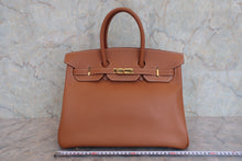 画像をギャラリービューアに読み込む, HERMES/エルメス バーキン35 クシュベル ゴールド ハンドバッグ □A刻印 ハンドバッグ 800060024