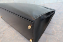 画像をギャラリービューアに読み込む, HERMES/エルメス ケリー32 ボックスカーフ ブラック ショルダーバッグ 700080203