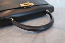画像をギャラリービューアに読み込む, HERMES/エルメス ケリー32 ボックスカーフ ブラック ショルダーバッグ 700080203
