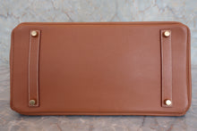 画像をギャラリービューアに読み込む, HERMES/エルメス バーキン35 クシュベル ゴールド ハンドバッグ □A刻印 ハンドバッグ 800060024