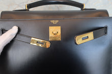 画像をギャラリービューアに読み込む, HERMES/エルメス ケリー32 ボックスカーフ ブラック ショルダーバッグ 700080203