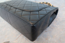 画像をギャラリービューアに読み込む, CHANEL/シャネル 中マトラッセシングルフラップチェーンショルダーバッグ ラムスキン ブラック/ゴールド金具 ショルダーバッグ 700100003