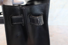 画像をギャラリービューアに読み込む, HERMES/エルメス ケリー32 ボックスカーフ ブラック ショルダーバッグ 700080203