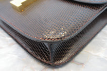 画像をギャラリービューアに読み込む, HERMES/エルメス コンスタンス24 リザード ブラウン 〇H刻印 ショルダーバッグ 600120318