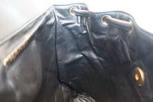 Load image into Gallery viewer, CHANEL Matelasse chain back pack Lambskin Black/Gold hadware Back pack 800040075