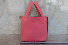 Load image into Gallery viewer, HERMES PICOTIN LOCK PM Clemence leather Rose azalee A Engraving Hand bag 700080212