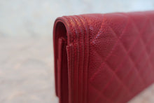 画像をギャラリービューアに読み込む, CHANEL/シャネル ボーイシャネルチェーンウォレット キャビアスキン レッド/シルバー金具 ショルダーバッグ 800010180