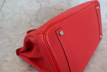 画像をギャラリービューアに読み込む, HERMES/エルメス バーキン35 トリヨンクレマンス ヴァーミリオン □H刻印 ハンドバッグ 700110059