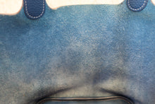 Load image into Gallery viewer, HERMES PICOTIN LOCK CASAQUE MM Clemence leather Rouge casaque/Blue thalassa □P Engraving Hand bag 800080233