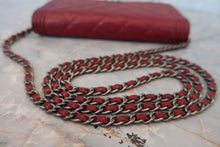 画像をギャラリービューアに読み込む, CHANEL/シャネル ボーイシャネルチェーンウォレット キャビアスキン レッド/シルバー金具 ショルダーバッグ 800010180