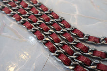 画像をギャラリービューアに読み込む, CHANEL/シャネル ボーイシャネルチェーンウォレット キャビアスキン レッド/シルバー金具 ショルダーバッグ 800010180