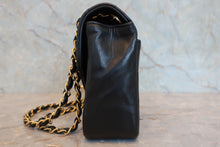 Load image into Gallery viewer, CHANEL Bias stitch chain shoulder bag Lambskin Black/Gold hadware Shoulder bag 800080226