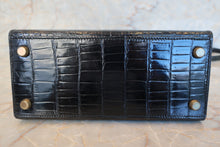 Load image into Gallery viewer, HERMES  Mini KELLY 20 Crocodile Porosus Black Shoulder bag 500100049