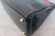 将图片加载到图库查看器,HERMES KELLY 32 Gulliver leather Black/Rouge vif 〇Z刻印 Shoulder bag 800030045