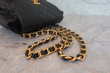 画像をギャラリービューアに読み込む, CHANEL/シャネル マトラッセチェーンリュック ラムスキン ブラック/ゴールド金具 リュック 800010205