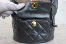 画像をギャラリービューアに読み込む, CHANEL/シャネル マトラッセチェーンリュック ラムスキン ブラック/ゴールド金具 リュック 800010205
