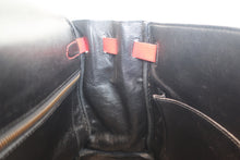 将图片加载到图库查看器,HERMES KELLY 32 Gulliver leather Black/Rouge vif 〇Z刻印 Shoulder bag 800030045